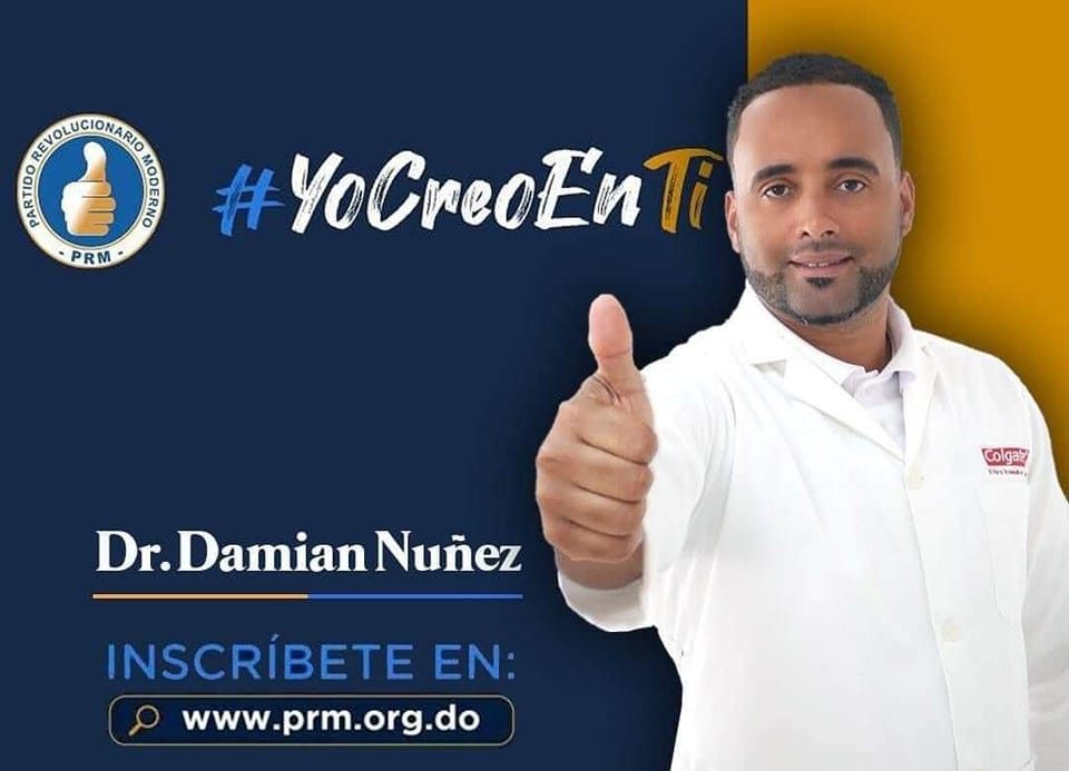 Dr. Damian Nuñez Lanza precandidatura a la alcaldia de Fantino por el PRM