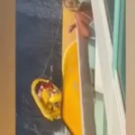Rescatan pasajera que resbalo al mar desde crucero en aguas RD