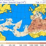 Polvo del Sahara incide este martes con temperaturas de hasta 36 °C