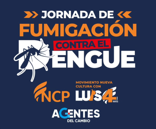 Movimiento Nueva Cultura Política (NCP) y Agentes del Cambio inician fumigacion masiva contra el Dengue