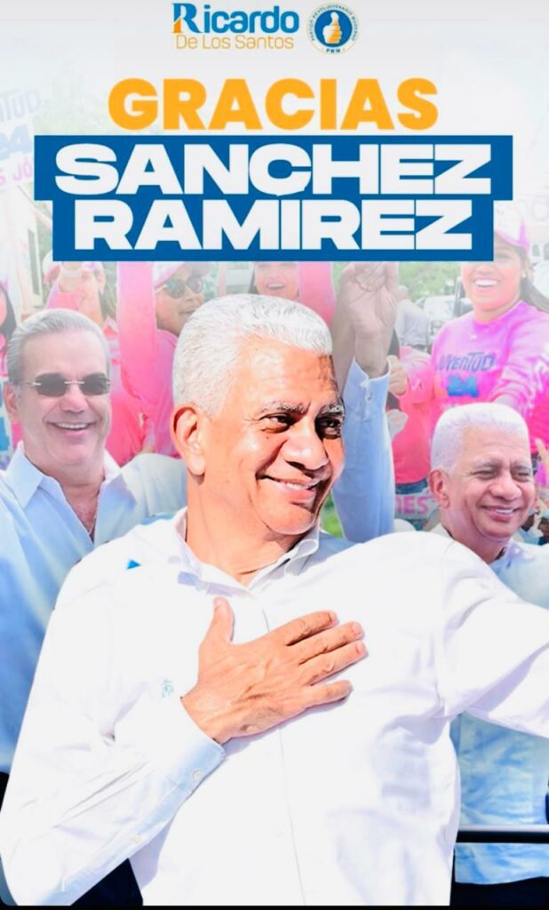 Senador Ricardo de los Santos obtiene contundente victoria
